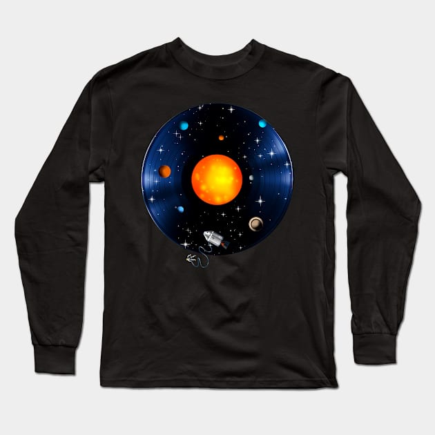 Solar System Long Sleeve T-Shirt by Harley Warren